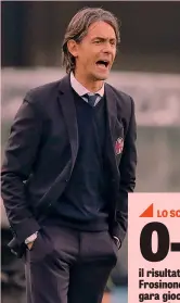  ?? LAPRESSE ?? Filippo Inzaghi, 45 anni, allena il Bologna