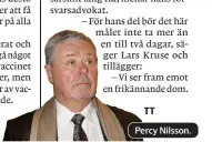  ??  ?? Percy Nilsson.