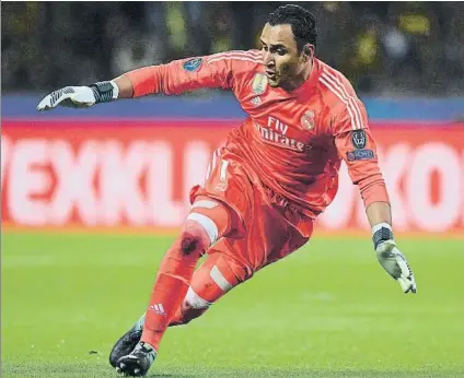  ?? FOTO: EFE ?? Keylor Navas, otra víctima del ‘virus FIFA’ El internacio­nal costarrice­nse se lesionó contra Honduras y ya no jugó frente a Panamá