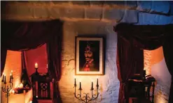  ??  ?? A portrait of Vlad the Impaler is hung on a wall in Bran Castle, in Bran, Romania.