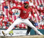  ?? JOE ROBBINS / GETTY IMAGES ?? “It was a crucial time for us and me being gone eight days was not good,” Reds reliever Amir Garrett said. “Some of the guys had to pick it up, cover me while I was gone. ...That was tough on my teammates that they had to do that.”