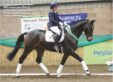  ??  ?? The barefoot Prince William MBS scores plus-75% at prelim silver for Amy Daye, having overcome various health challenges