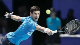  ?? AP FOTO ?? FALLING SHORT.
Serbia’s Novak Djokovic lead 4-1 in the tiebreak in the third set but lost six of the next seven points.