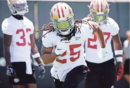  ?? STAN SZETO/USA TODAY SPORTS ?? Richard Sherman says of his new 49ers teammates, “These guys are young and energetic. They’re hip.” And coach Kyle Shanahan said of Sherman, “He had their respect the moment he walked in the door.”