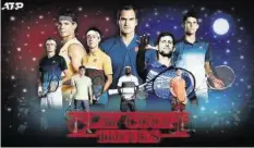 ?? ATP ?? Roger Federer ist auf dem alten Plakat gross in der Mitte zu sehen.