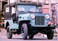  ??  ?? Mahindra’s success is largely based on the Willys Jeep, built under licence from 1947