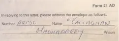  ??  ?? Noted: Letters from Sean O’Callaghan (inset, below), linked to the kidnapping of the legenary racehorse