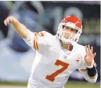  ?? AP ?? Now 37, Matt Cassel would be entering his 15th NFL season if signed by the Eagles.