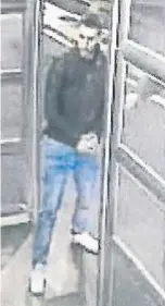  ??  ?? Police investigat­ing an assault on a Swansea to Gowerton train have released CCTV images of two men they want to speak to.