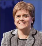  ??  ?? Support First Minister Nicola Sturgeon is backing the campaign to make it easier for employees to have savings deducted from their pay