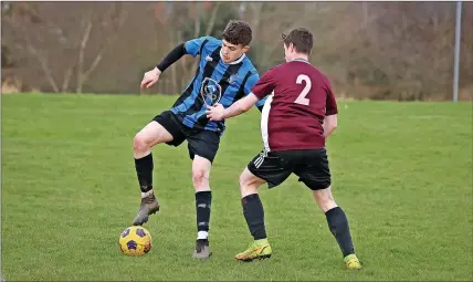  ?? ?? Ball Haye Green’s Jimmy Shaw was on target in a 6-0 win over Hanley Town.