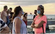  ?? GWEN FILOSA gfilosa@flkeysnews.com ?? On Oct. 16, 2020, at Mallory Square in Key West, some wore masks while others didn’t.