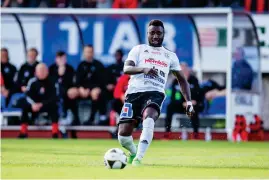  ?? Bild: Sebastian Lamotte ?? Ismael Fonjah är tillbaka i Sverige igen och en intressant spelare för FCT.