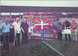  ?? FOTO: REAL UNIÓN ?? Presentaci­ón Real y Athletic pelearán por el trofeo Euskal Herria Txapela