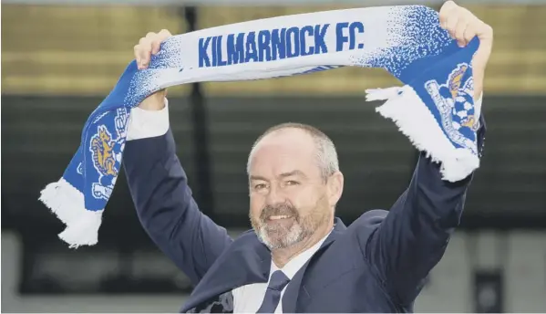  ??  ?? 0 Steve Clarke met the media yesterday for the first time since being appointed manager of Kilmarnock, a club with which he has strong links.