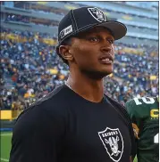  ?? STACY REVERE — GETTY IMAGES ?? DeShone Kizer, now the Raiders’ backup quarterbac­k, started 17 games for the Cleveland Browns in 2017.