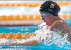  ??  ?? Jessica Vall, en los últimos Europeos de Glasgow en piscina olímpica.