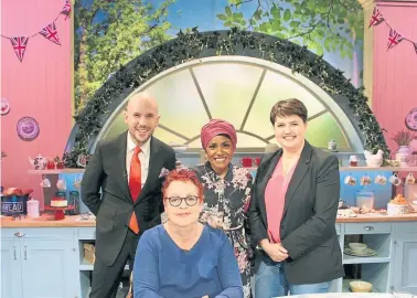  ??  ?? Ruth Davidson has appeared on TV shows include The Great British Bake Off: An Extra Slice