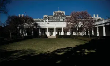  ?? Photograph: Brendan Smialowski/AFP/Getty Images ?? The West Wing of the White House, as seen from the famous garden.