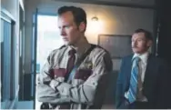  ??  ?? “Fargo,” the FX tragicomed­y starring Patrick Wilson, left, and Keir O'Donnell, is nominated for three Golden Globes this year. Chris Large, FX