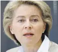  ??  ?? Ursula von der Leyen