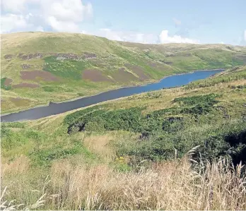  ?? Pictures: James Carron. ?? Clockwise from above: Lower Glen Devon Reservoir, the Blackford to Tillycoult­ry right of way, crossing the Upper Glendevon Reservoir and finally, Glen Eagles.