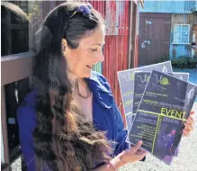  ?? PHOTO: SUPPLIED ?? Getting creative . . . WoolOn Creative Fashion Event educationa­l specialist Mary Hinsen looks over posters promoting this year’s event.