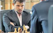  ?? ?? ‘I don’t have a lot to gain – I don’t particular­ly like it,’ said Carlsen, above