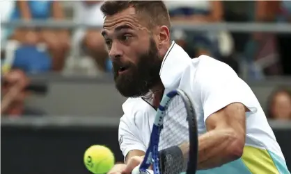  ??  ?? Benoît Paire, who according to reports has tested positive for Covid-19 on the eve of the US Open, had been drawn against Kamil Majchrzak of Poland. Photograph: Dita Alangkara/AP