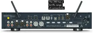  ??  ?? The 390 has a terrific range of connectivi­ty