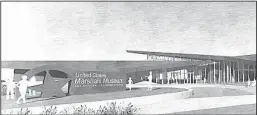  ?? Courtesy image ?? An artist’s rendering of the U.S. Marshals Museum.