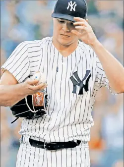  ?? Paul J. Bereswill ?? DARK AND STORMY: Sonny Gray had been pitching well early in the month, but is 0-2 with a 10.00 ERA in his past two starts, including six runs given up in an 11-0 loss to the Red Sox on Saturday.