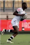  ?? ?? SHARKS’ Aphelele Fassi in their match against Zebre in Parma, Italy last week. Picture: Luca Sighinolfi/INPHO/Shuttersto­ck/ BackpagePi­x