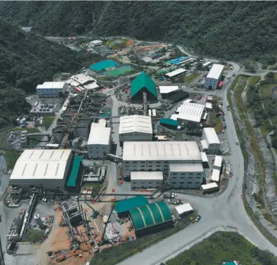 ?? ?? Zijin Continenta­l Gold cuenta con licencia para explotar oro en 1.893,8 hectáreas de Buriticá (Antioquia).