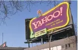  ?? DAVID PAUL MORRIS/GETTY IMAGES ARCHIVES ?? Yahoo put an exclamatio­n point on its logo as one of the original search engines on the internet.