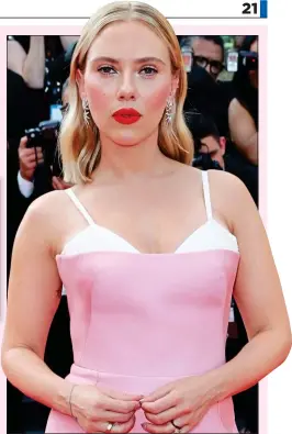  ?? ?? MOUTHPIECE: Study found Scarlett Johansson has perfect lips