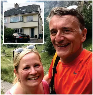  ?? ?? Holiday: Ian McDermott with his wife Amanda. Inset: Their £1.5million home