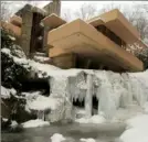  ?? Darrell Sapp/Post-Gazette ?? Fallingwat­er, shown here in 2015, was built over Bear Run in Fayette County and designed by Frank Lloyd Wright.