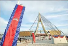  ?? HONG MENEA ?? Morodok Techo National Stadium at Chroy Changvar district during its inaugurati­on in 2021.