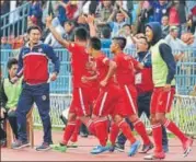  ?? AIFF ?? Aizawl FC (in pic) are one point shy of being crowned the ILeague champions but their rival in the last match — Shillong Lajong — are not ready to let them taste glory easily on Sunday.