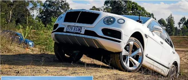  ??  ?? Would you do this with a $285k SUV? Actually, this optioned-up Bentley Bentayga is more like $350k.