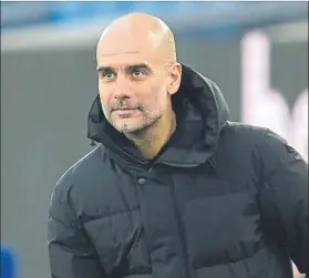  ?? FOTO: AP ?? Pep Guardiola quiere sumar un nuevo triunfo para acercarse todavía más al título