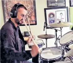  ??  ?? Rockdown: Ringo Starr celebrated his 80th birthday with a virtual party from his LA home