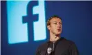  ?? Photograph: Bloomberg/Getty Images ?? Mark Zuckerberg, chief executive officer and founder of Facebook, controls a majority of voting shares in the company.