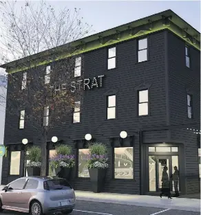  ??  ?? This is an artist’s conception of what the Strathcona Hotel might look like after renovation­s by Ivan Beljan, who purchased the 1891 heritage building.
