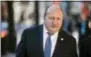  ?? THE ASSOCIATED PRES ?? Allentown Mayor Ed Pawlowski, who is facing corruption charges, walks to the federal courthouse in Philadelph­ia on Nov. 28, 2017, during a break in a pretrial hearing.