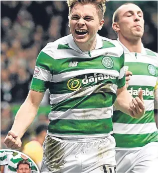  ??  ?? James Forrest has rediscover­ed the mojo Alan T Thompson witnessed first-hand at Celtic (inset).