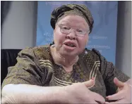  ??  ?? CAMPAIGNER: Nomasonto Mazibuko is the executive director of the Albinism Society of South Africa.