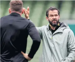  ??  ?? Finding feet: Andy Farrell has won five of his eight matches in charge