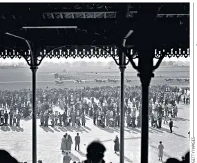  ??  ?? Different outlook: The view from the stands at Gatwick in 1935